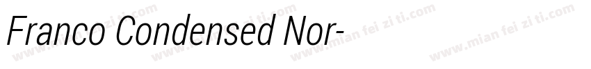 Franco Condensed Nor字体转换